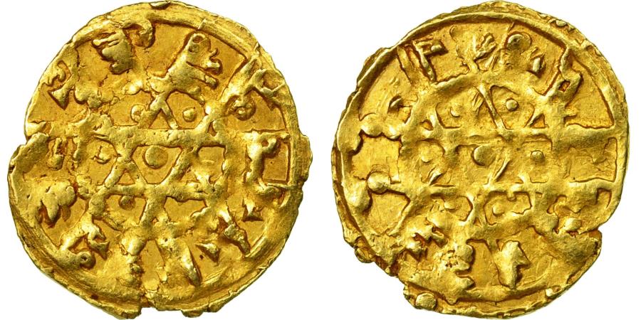 Coin, Fatimids, Al-mustansir Billah, Tari, 1 4 Dinar, Palermo, Gold