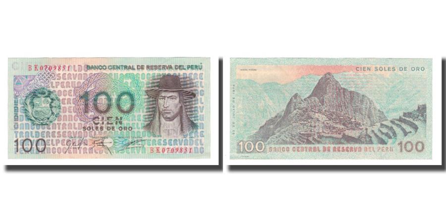 World Coins - Banknote, Peru, 100 Soles De Oro, 1976, 1976-07-22, KM:114, UNC(65-70)