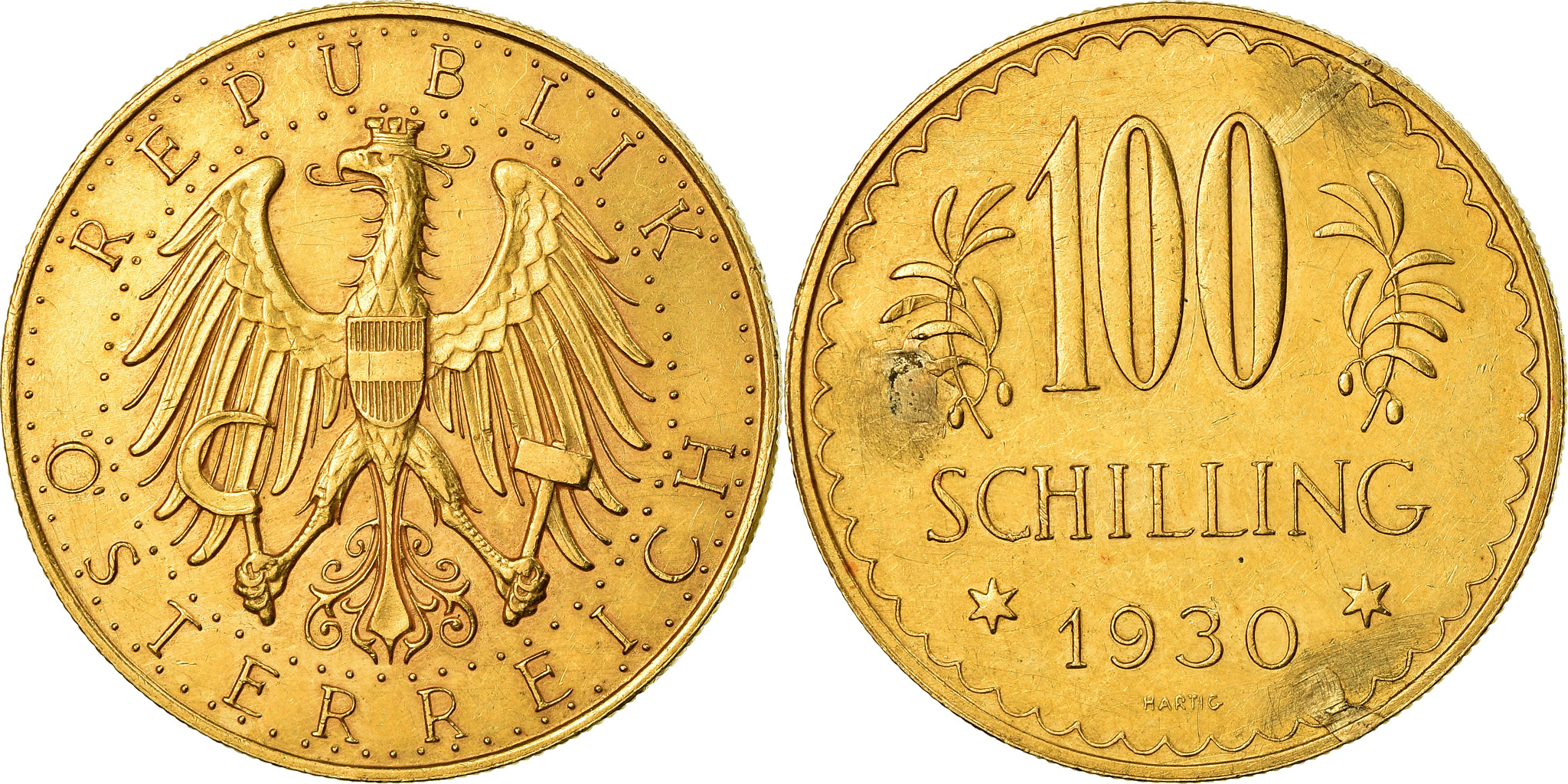 Coin, Austria, 100 Schilling, 1930, , Gold, KM:2842 | European Coins