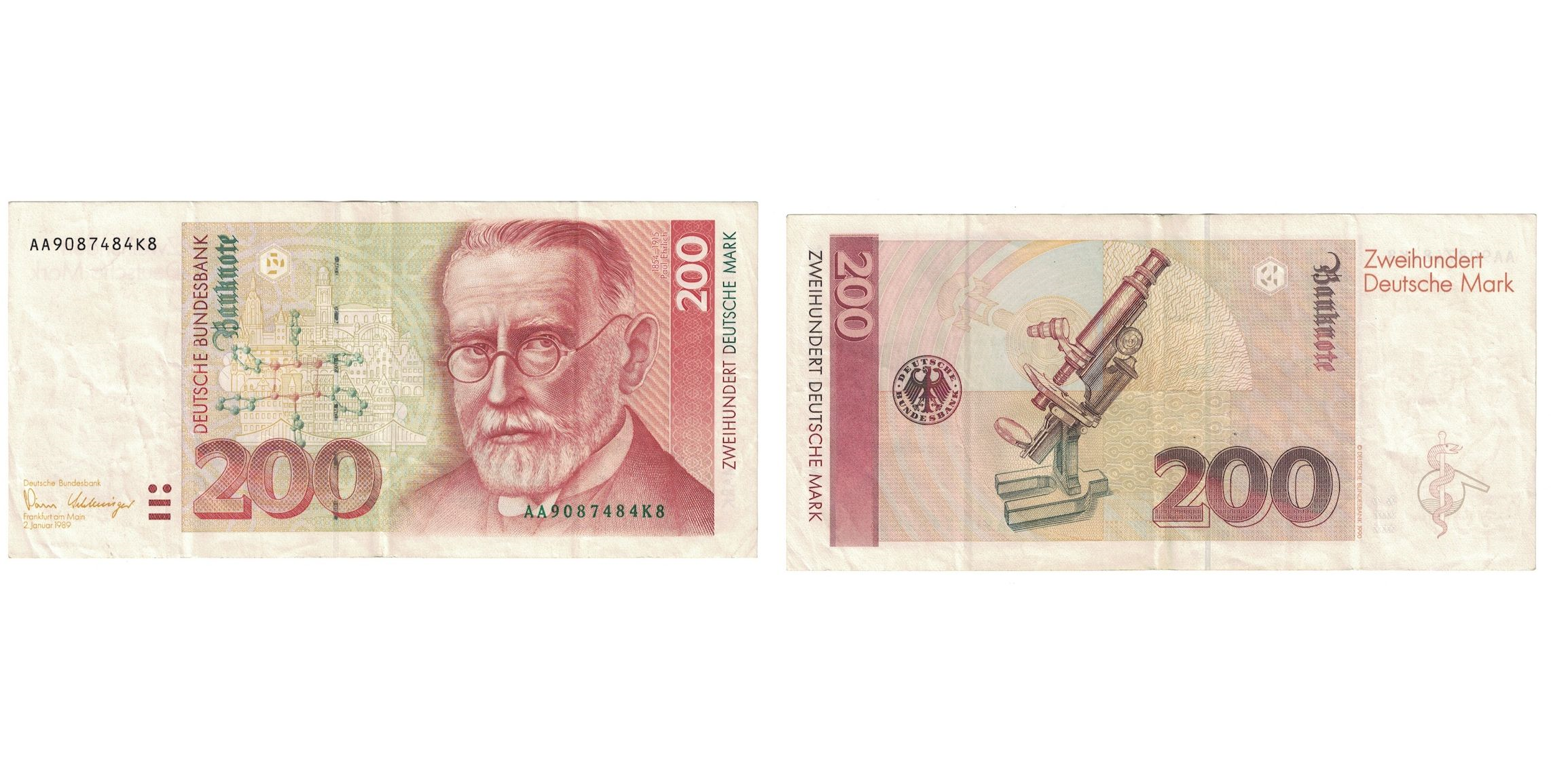 お得セット Banknote, GERMANY - FEDERAL REPUBLIC, 200 Deutsche Mark コレクション