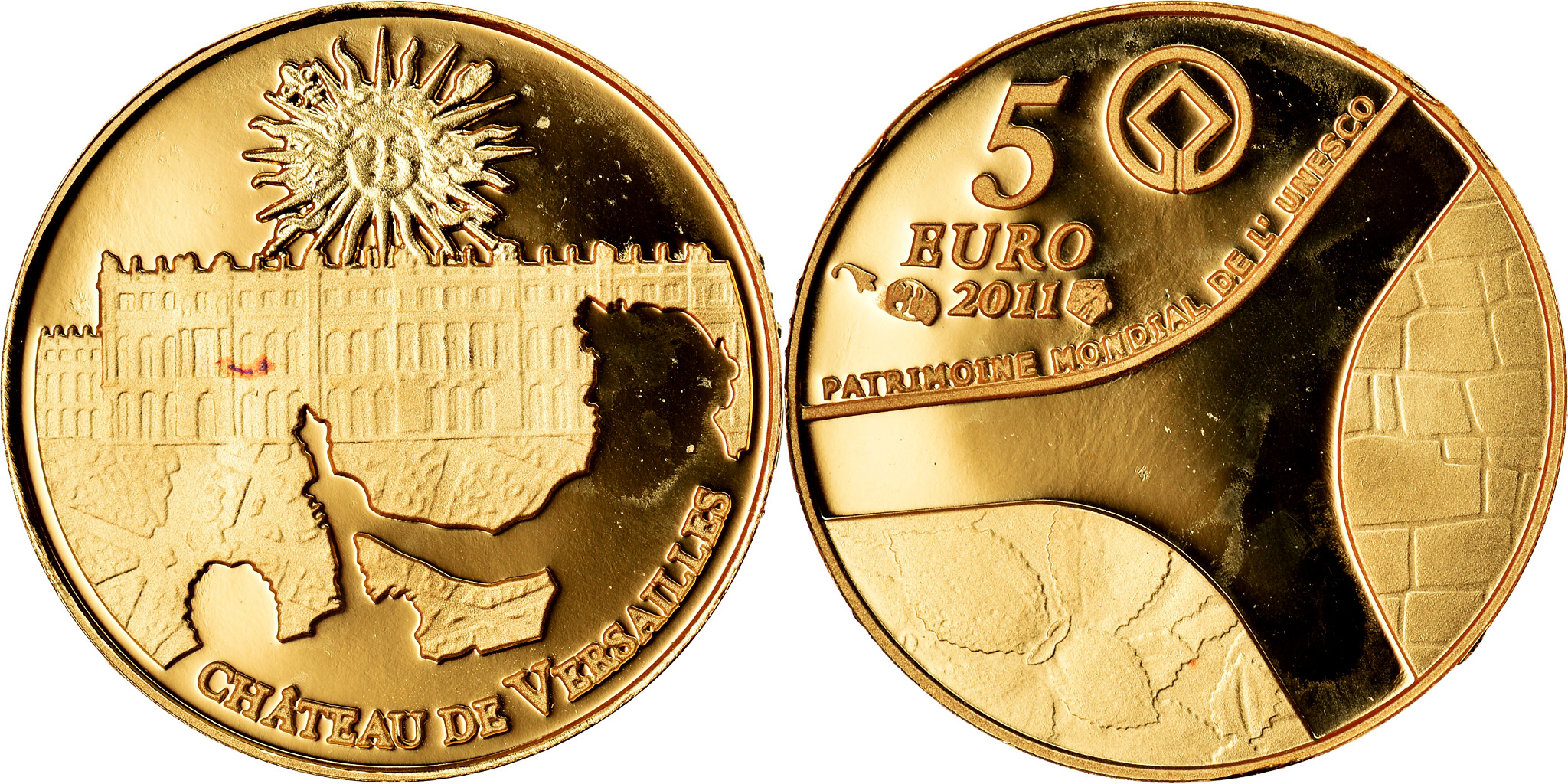 2011年 ヴェルサイユ宮殿 5ユーロ金貨 2011年 ヴェルサイユ宮殿 5ユーロ金貨 5 Euros (Palace of