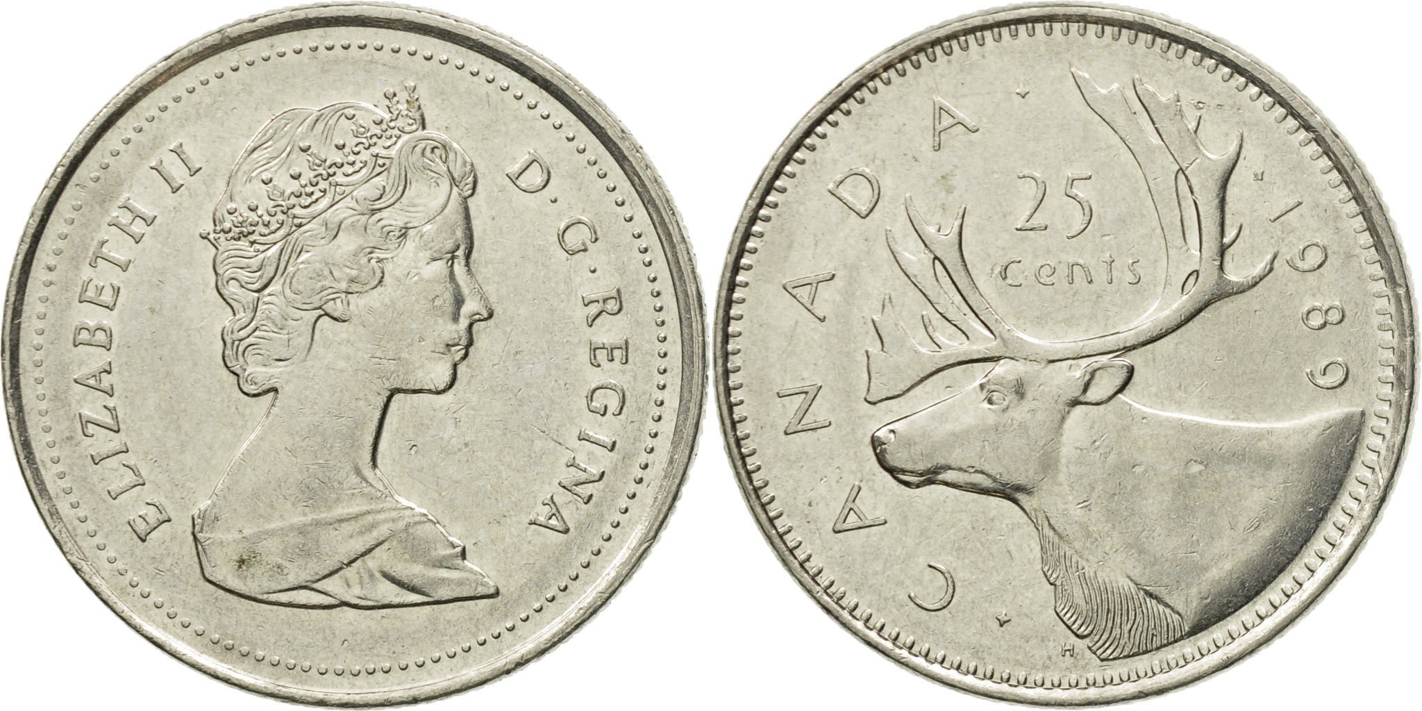 Coin, Canada, Elizabeth II, 25 Cents, 1980, Royal Canadian Mint