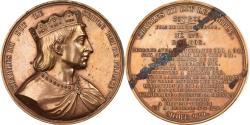 World Coins - France, Medal, Les Rois de France, Charles III, 1839, Bronze, Caqué,