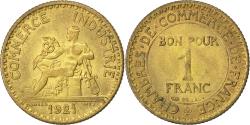 World Coins - Coin, France, Chambre de commerce, Franc, 1921, , Aluminum-Bronze