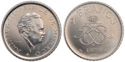 World Coins - Coin, Monaco, 2 Francs, 1979, , Nickel, KM:E71, Gadoury:151