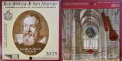 World Coins - San Marino, 2 Euro, Galileo Galilei, 2005, Rome, FDC, , Bi-Metallic
