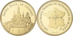 World Coins - France, Medal, Notre Dame de Lourdes, Utrecht, Copper-Nickel Gilt,