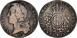 World Coins - Coin, France, Louis XV, 1/5 Écu au bandeau, 24 Sols, 1/5 ECU, 1741, Reims