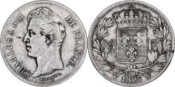 World Coins - France, 5 Francs, Charles X, 1827, Lille, Silver, , Gadoury:644