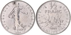 World Coins - Coin, France, Semeuse, 1/2 Franc, 1999, Paris, , Nickel, KM:931.1
