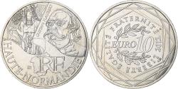 World Coins - France, 10 Euro, Haute-Normandie, 2012, MDP, , Silver