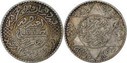 World Coins - MOROCCO, 1/4 Rial, 2-1/2 Dirhams, 1912, bi-Bariz, KM #31, , Silver,...