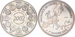 World Coins - France, Medal, L'Europe, Naissance de l'Euro Fiduciaire, Politics, 2002