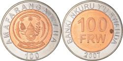 World Coins - Coin, Rwanda, 100 Francs, 2007, British Royal Mint, , Bi-Metallic