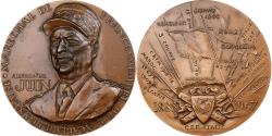 World Coins - France, Medal, Alphonse Juin, 1982, MDP, Bronze, Corbin,