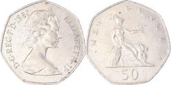 World Coins - Coin, Great Britain, 50 New Pence, 1981