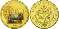 World Coins - France, Medal, Les Anciens Francs, 1000 Francs Cérès, , Copper Gilt