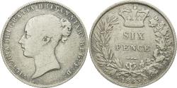 World Coins - Coin, Great Britain, Victoria, 6 Pence, 1863, , Silver, KM:733.1