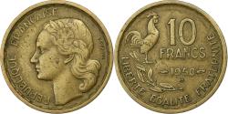 World Coins - France, 10 Francs, Guiraud, 1950, Beaumont - Le Roger, Aluminum-Bronze