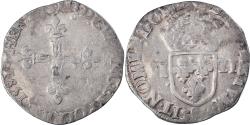 World Coins - Coin, France, Henri III, 1/4 Ecu, 1581, Rennes, , Silver, Sombart:4662