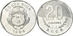 World Coins - Coin, Costa Rica, 20 Colones, 1994