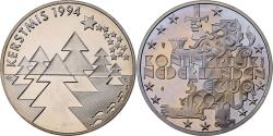 World Coins - Netherlands, 5 Ecu, 1994, Kerstmis, Copper-nickel,