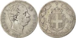 World Coins - Coin, Italy, Umberto I, 2 Lire, 1887, Rome, , Silver, KM:23