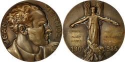 World Coins - Algeria, Medal, Jean Mermoz, Exposition Philatélique à Alger, 1956, Blin