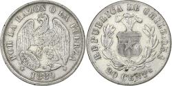 World Coins - Chile, 20 Centavos, 1880, Santiago, Silver, , KM:138.2