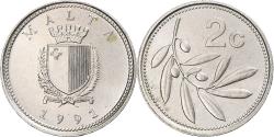 World Coins - Malta, 2 Cents, 1991