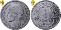 World Coins - France, 1 Franc, Morlon, 1950, Paris, Aluminum, PCGS, , Gadoury:473b