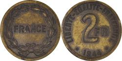 World Coins - Coin, France, France Libre, 2 Francs, 1944, Philadelphia, , Brass