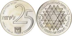 World Coins - Israel, 25 Lirot, 1975, Jerusalem, BE, Silver, , KM:81