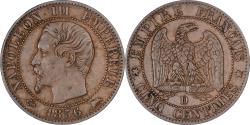 World Coins - France, Napoleon III, 5 Centimes, 1856, Lyon, Bronze,