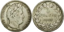 World Coins - Coin, France, Louis-Philippe, 5 Francs, 1833, Strasbourg, , Silver