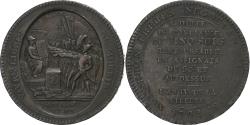 World Coins - France, Monneron de 5 Sols, 1792, Bronze,