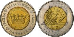 World Coins - Denmark, Medal, 2 E, Essai-Trial, 2003, Bi-Metallic,