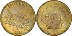 World Coins - France, Token, Collection Shell, Sputnik 1, Aviation, 1957,