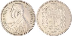 World Coins - Coin, Monaco, Louis II, 20 Francs, Vingt, 1947, , Copper-nickel