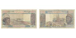 World Coins - Banknote, West African States, 5000 Francs, 1985, KM:708Kj, VF(30-35)
