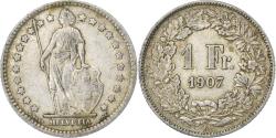 World Coins - Switzerland, Franc, 1907, Bern, Silver, , KM:24