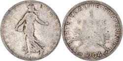 World Coins - Coin, France, Semeuse, Franc, 1904, Paris, 1 Franc, , Silver, KM:844.1