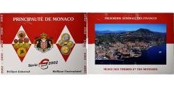 World Coins - Monaco, Rainier III, Coffret 1c. à 2€, BU, 2002, MDP,