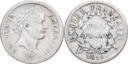 World Coins - France, 1/2 Franc, Napoléon I, 1811, Paris, Silver, , KM:691.1
