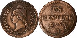 World Coins - France, 1 Centime, Dupré, AN 7, Paris, Copper, , Gadoury:76