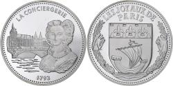 World Coins - France, Medal, Les Joyaux de Paris, La Conciergerie, Silver,