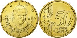World Coins - Vatican, Benedict XVI, 50 Euro Cent, 2010, Rome, Nordic gold, , KM:387