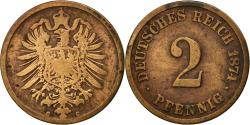 World Coins - Coin, GERMANY - EMPIRE, Wilhelm I, 2 Pfennig, 1874, Frankfurt,
