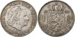 World Coins - Netherlands, Juliana, Gulden, 1955, Utrecht, Silver,