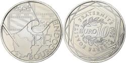 World Coins - France, 10 Euro, Euros des régions, Bourgogne, 2010, Paris, Silver,